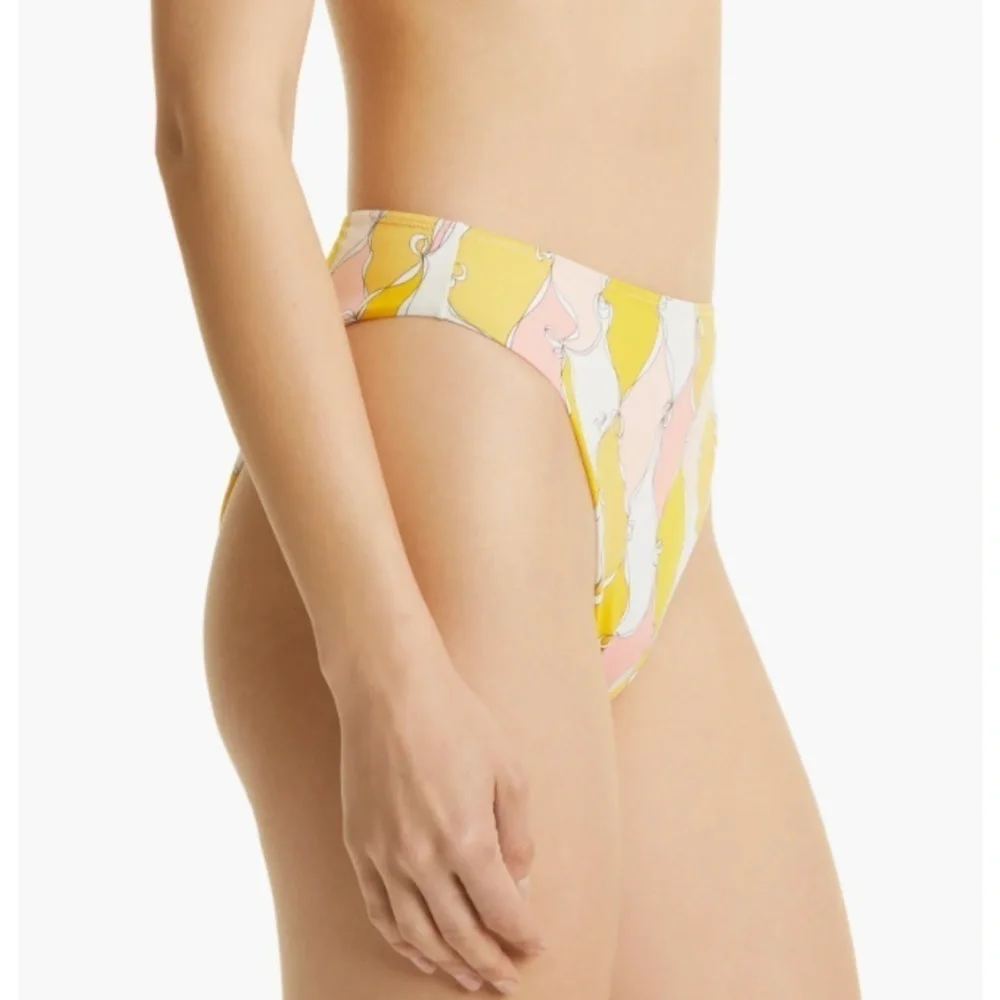NEW Emilio Pucci Lonsanghe Print Bikini Bottoms Sz. 44
